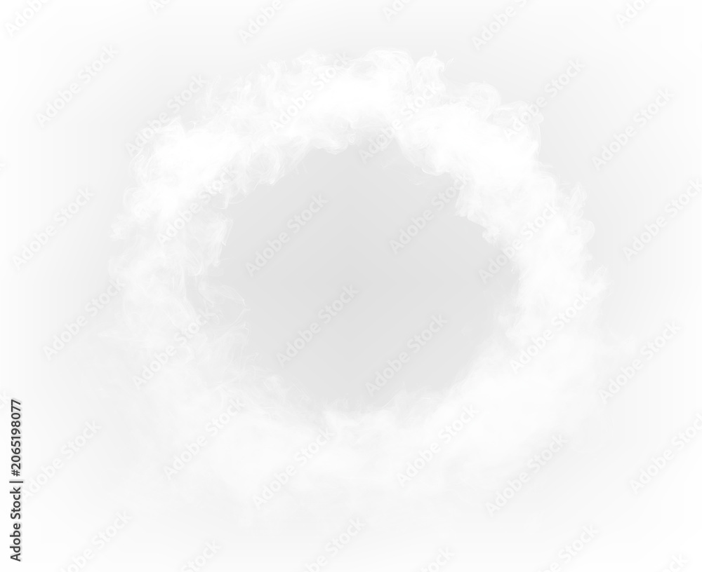 Fototapeta premium White Light Halo with Dynamic Mist and Illumination PNG