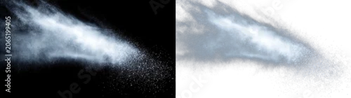 Panel kuchenny z motywem White Dust Cloud Explosion with Particle Spray PNG