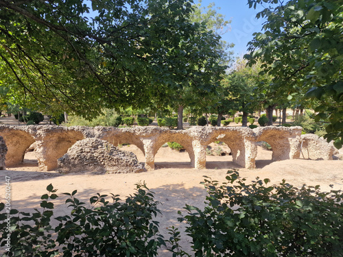 Ruins of the ancient Roman circus in the city of Toledo, Spain