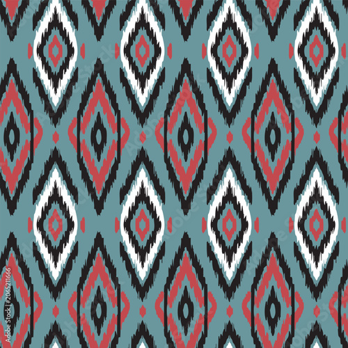 Geometric Seamless Pattern with Diamond Shapes in Modern Style