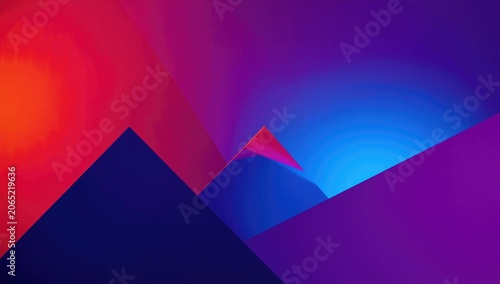 Vivid geometric figures enhancing the appeal of an entrepreneurship week card and banner