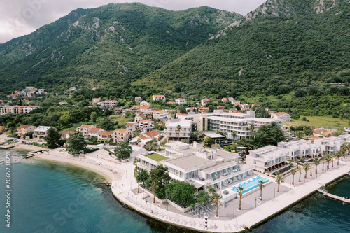 Принти на полотні Hyatt Regency Kotor Bay Resort with mountains and waterfront in Montenegro