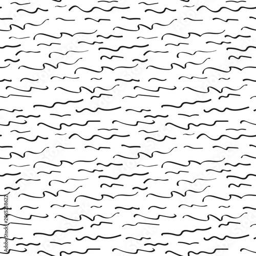 Obraz na płótnie Abstract Wavy Lines Seamless Pattern