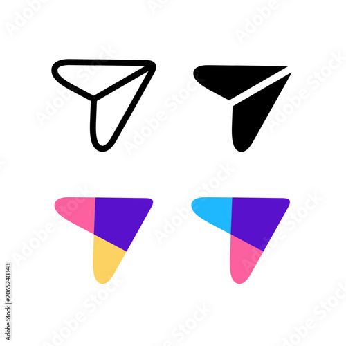 Modern share UI vector icon with a clean and minimalist appearance, suitable for social media, content sharing, and digital communication platforms