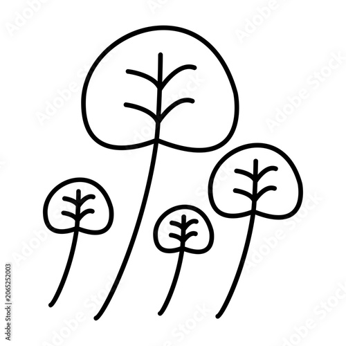 Watercress linear icon 