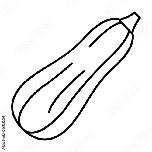 Zucchini linear icon 