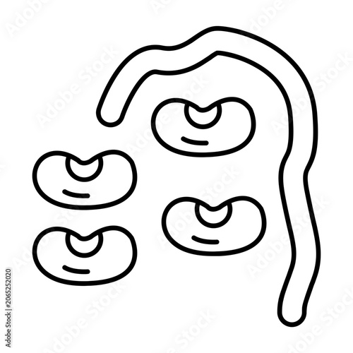 Yardlong Beans linear icon 