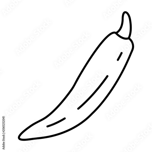 Anaheim Pepper linear icon 