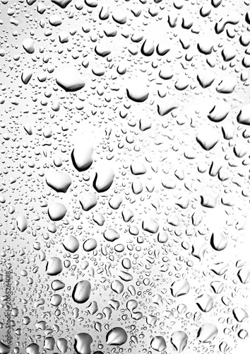water droplets on the transparent, png window.	