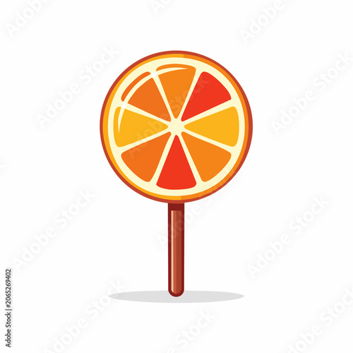 Orange Slice Lollipop