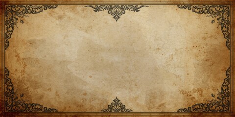 Vintage decorative background with ornate border design
