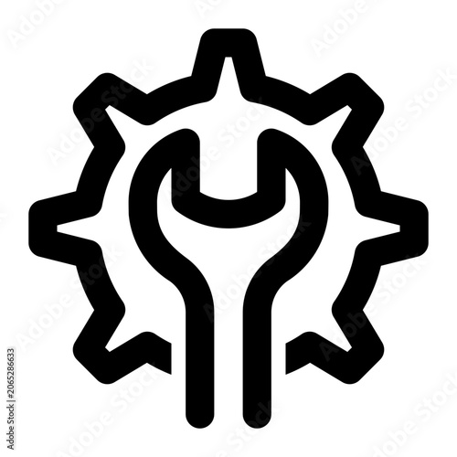 Maintenance Outline Icon