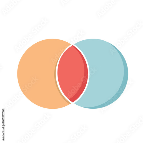 Flat design heart icon with gradient colors