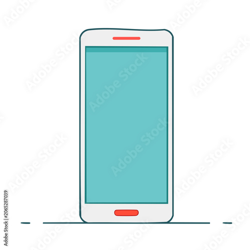 Flat design smartphone vector illustration