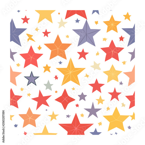 Geometric star pattern vector design