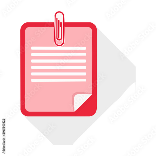 Pink and red shopping bag vector illustration
