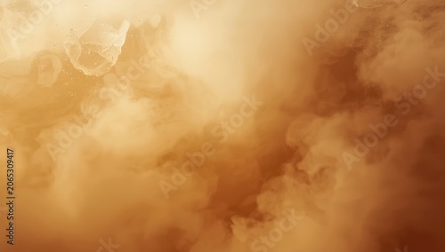 Brown and gold abstract smoke background texture