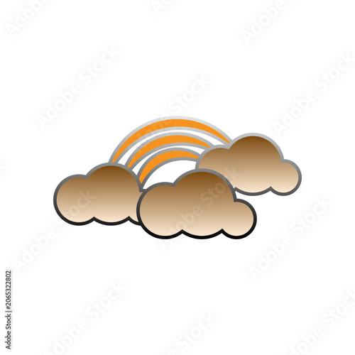 Rainbow icon design template