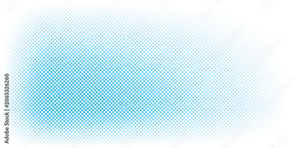 Fototapeta premium Light blue abstract halftone dot vignette background. Cyan gradient pop art circular texture isolated on white for modern graphic design, medical banner, and tech backdrop.