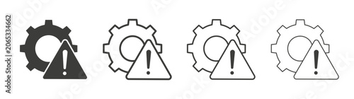 Foto Failure icon design vectors in black. Suitable for web design