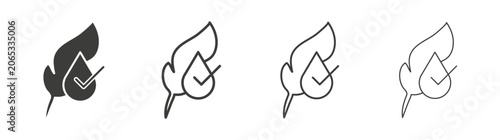 Photos Hypoallergenic tested icon design vectors in black