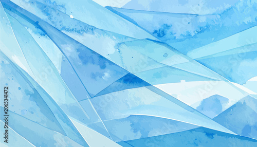 Abstract Winter Ice Shapes