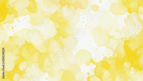 Yellow Watercolor Abstract Background
