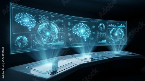 Abstract AI neural network visualization displaying interconnected data nodes, machine learning systems, and intelligent computing concepts.