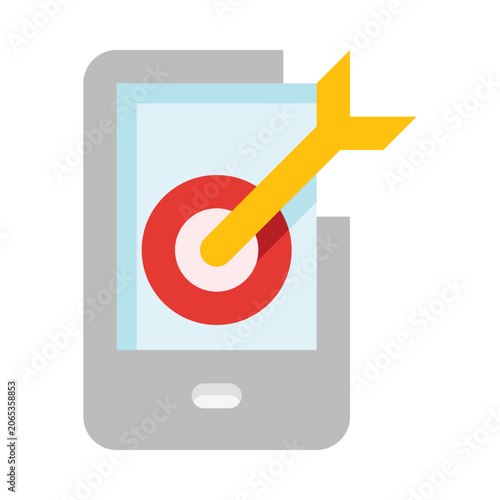 Smartphone target aim arrow