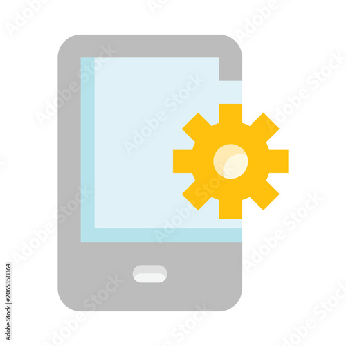 Smartphone tuning cogwheel