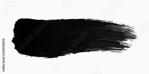 Fotografie Abstract Black Ink Grunge Paint Splash Border Background
