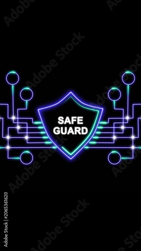 Safe Guard Shield Technology Illustration