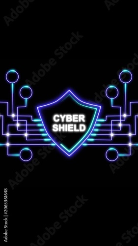 Cyber Shield Digital Security Graphic