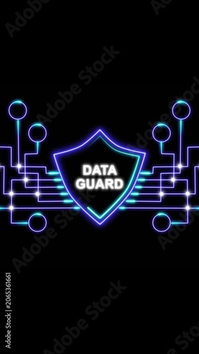Data Guard Protection Shield Illustration