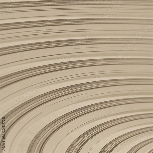 Abstract 3D geometric pattern of beige mini blocks arranged in neat parallel rows for architecture and data concept