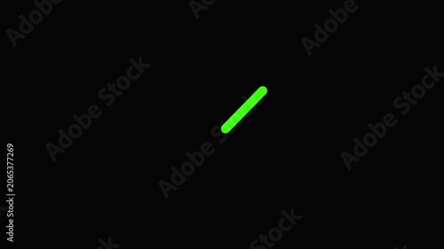 Green tick mark animation for success or correct answer overlay
