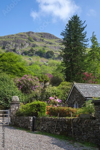 Old cottage near Helm Crag, Grasmere, The Lake District, Cumbria, England