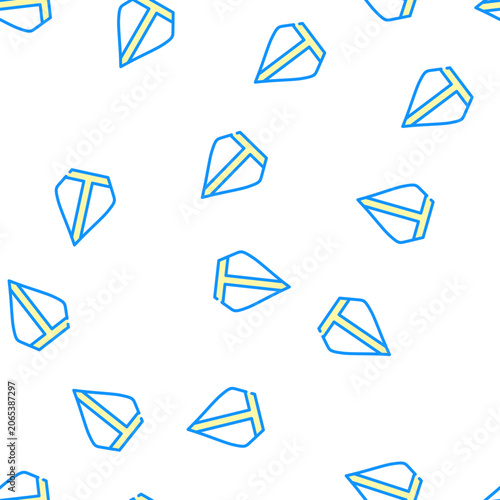 Foto pope hat vector seamless pattern pope hat sign illustration