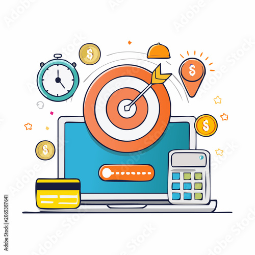 Business Goals and Financial Success Concept