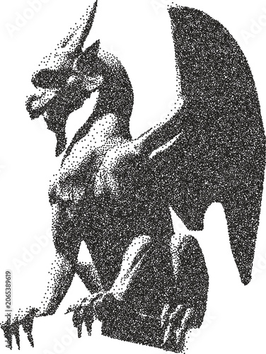 Angel y2k retro stipple art statue brutalist halftone vector png transparent, roman 2000s photocopy effect tattoo aesthetic