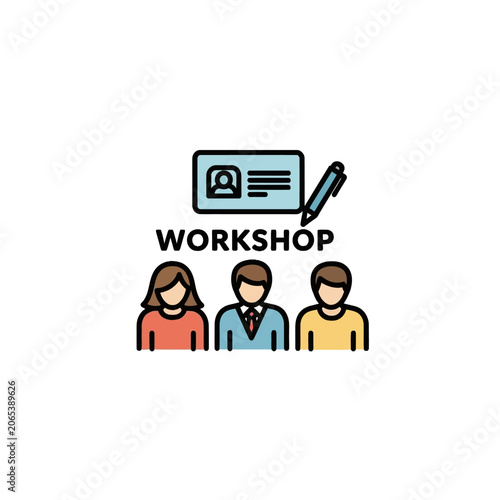 Workshop Illustration - Collaborative Learning and Skill Development for Professionals.