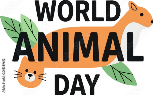 World Animal Day Awareness Campaign Logo.