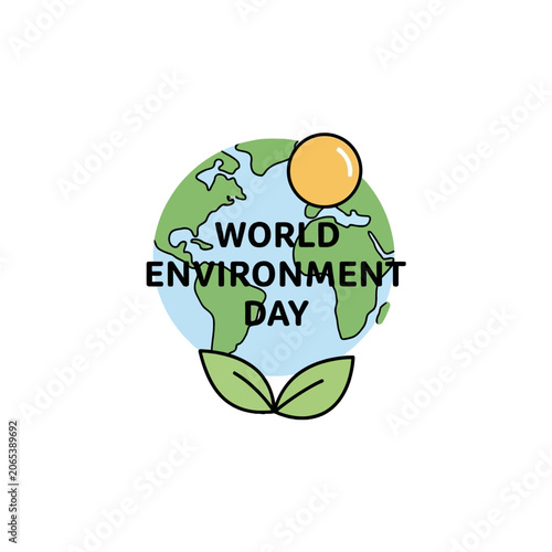 World Environment Day Earth Globe.