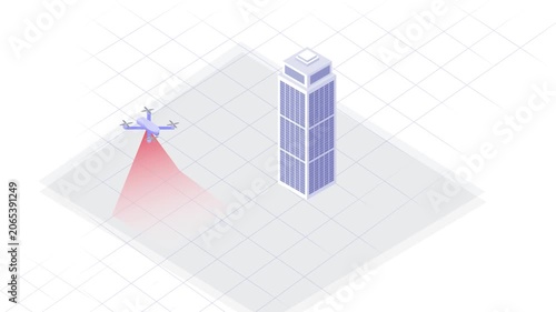 Drone scanning and detecting - business service