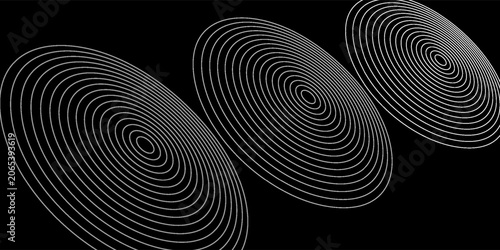 Foto Seamless circular lines pattern radio wave background, radio wave illustration background