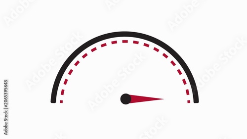 Speedometer Dashboard Animation Icon Vector