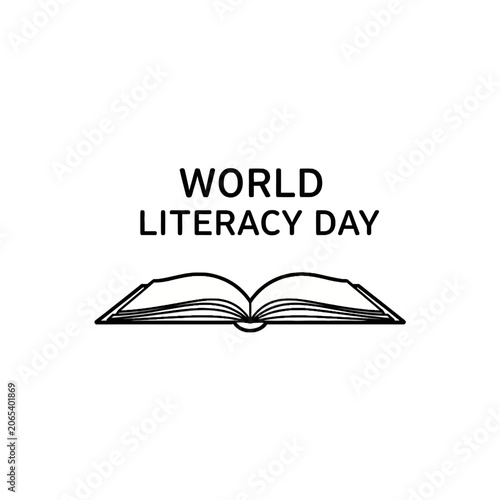 Foto World Literacy Day Open Book.