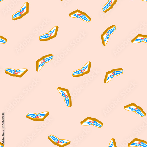 Photos dislocated joint fracture isometric seamless pattern