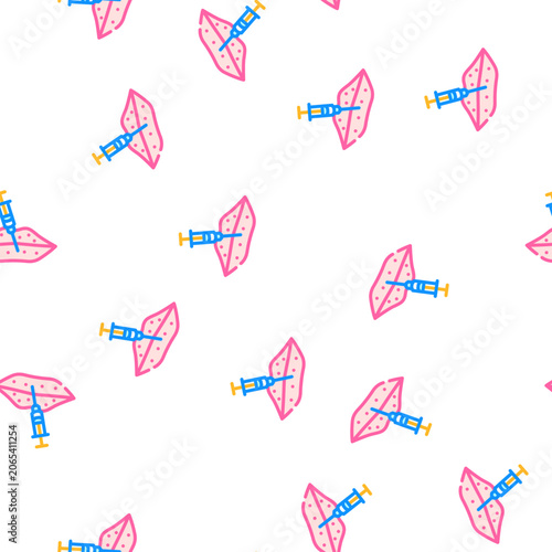 Canvastavla lip augmentation vector seamless pattern lip augmentation sign illustration