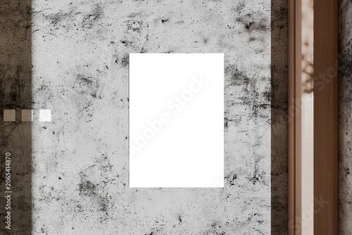 Blank Paper Poster Mockup